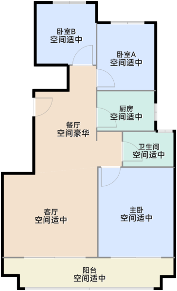 95平户型
